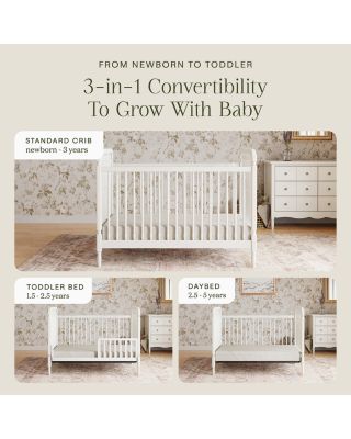 Liberty 3 in 1 Convertible Spindle Crib with Toddler Bed Conversion Kit