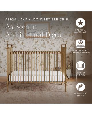 Abigail 3-in-1 Convertible Crib in Vintage Gold Tone