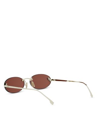 First Crystal Oval Sunglasses, 54mm