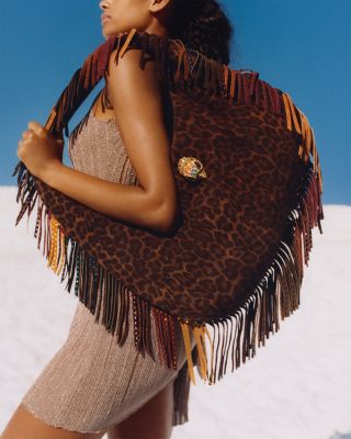 Shoreditch Large Fringe Hobo Bag