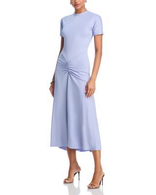 Gathered Waist Midi T-Shirt Dress