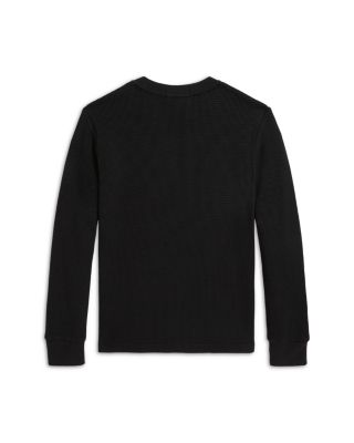 Boys' Waffle Knit Cotton Long Sleeve Tee - Big Kid