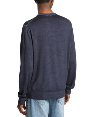 Merino Wool Garment Dyed Sweater