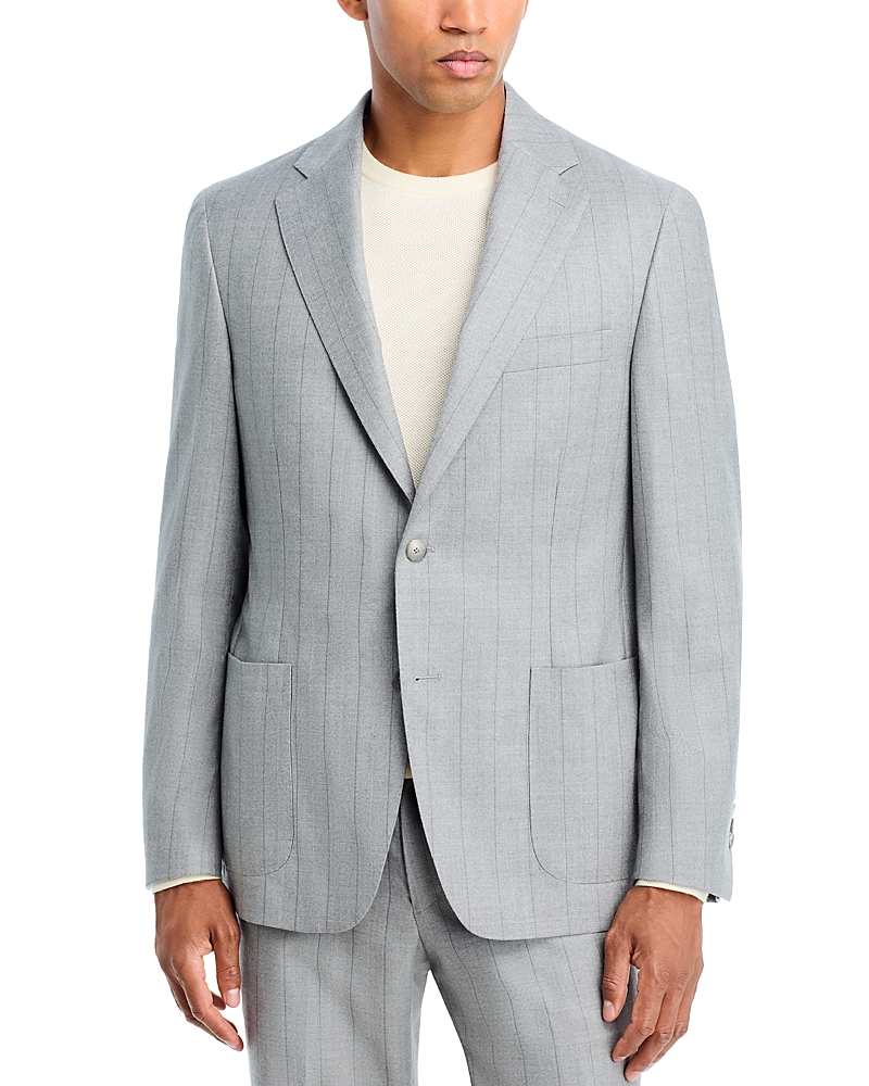 Vince Tonal Stripe Slim Fit Suit Jacket In Gray
