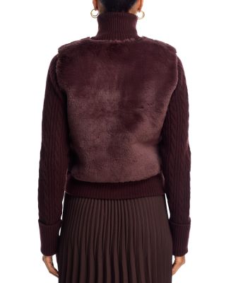 Logan Faux Fur Sweater Jacket