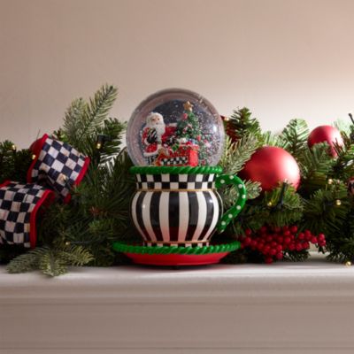 Check It Out Teacup Snow Globe