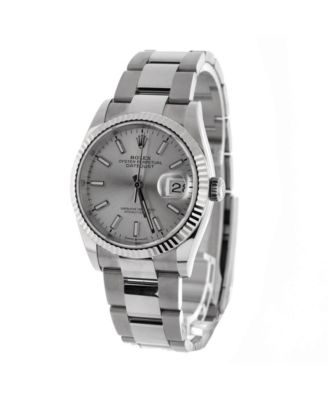  Oyster Perpetual Datejust Automatic Watch in Stainless Steel and White Gold 36mm