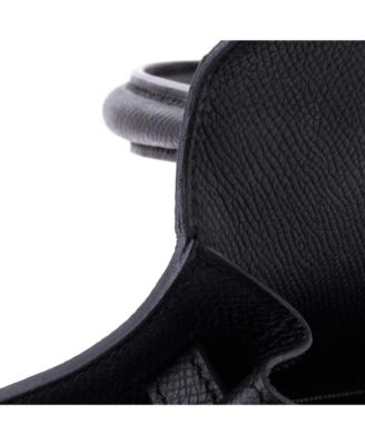  Kelly 25 Handbag Black Epsom with Gold Hardware