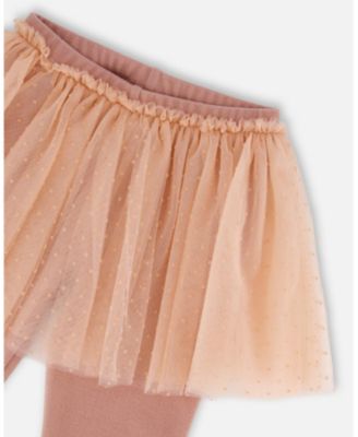 Girls' Leggings with Tulle Skirt - Big Kid