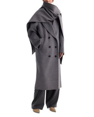 Wool Cashmere Signature Scarf Coat