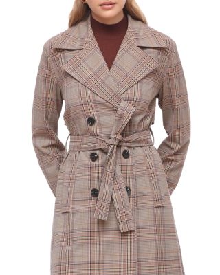 Plaid City Trench Coat