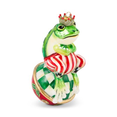 Check It Out Mr. Jingles Glass Ornament