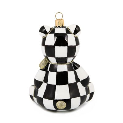 2025 Courtly Bear Glass Ornament