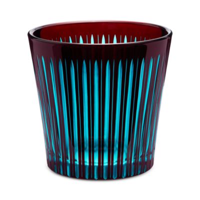 Prism Ice Bucket & Tongs, Bordeaux
