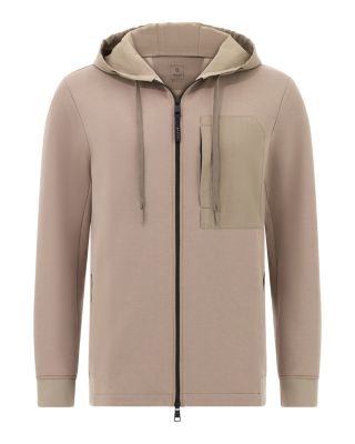 Cotton Blend Scuba Hoodie 