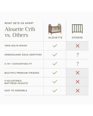 Alouette 3-in-1 Convertible Spindle Crib