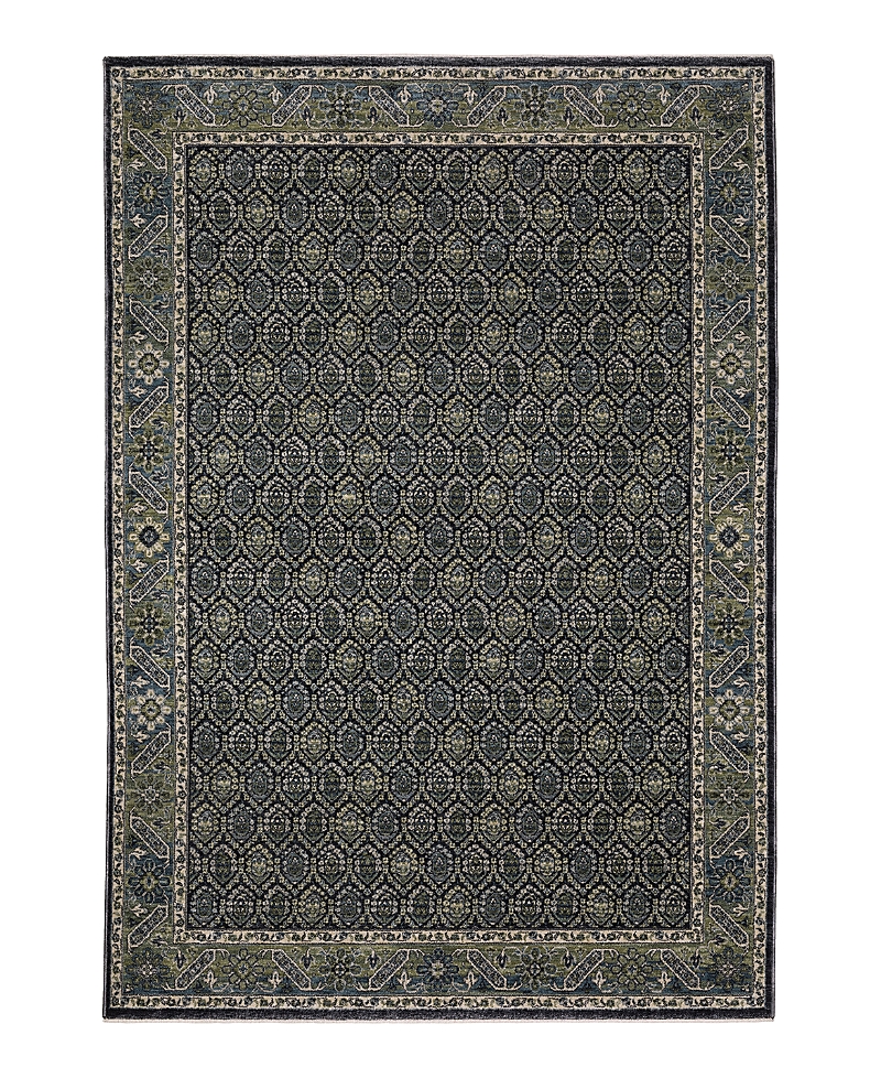 Oriental Weavers Eliana Eli01 Runner Area Rug, 2'3x7'6 In Blue