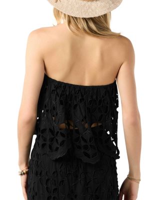 Bora Bora Eyelet Embroidered Strapless Top