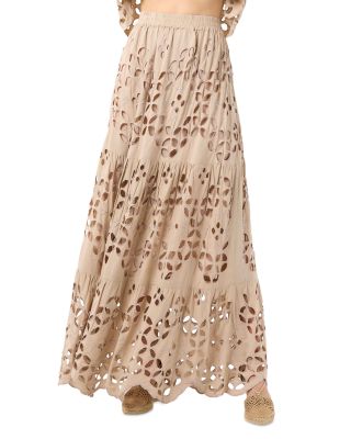 Bora Bora Eyelet Cutout Skirt