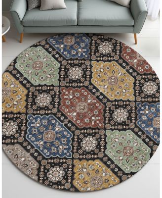 Dalyn Rug Company Silk Road SR7 Round Area Rug, 8'0"x8'0"