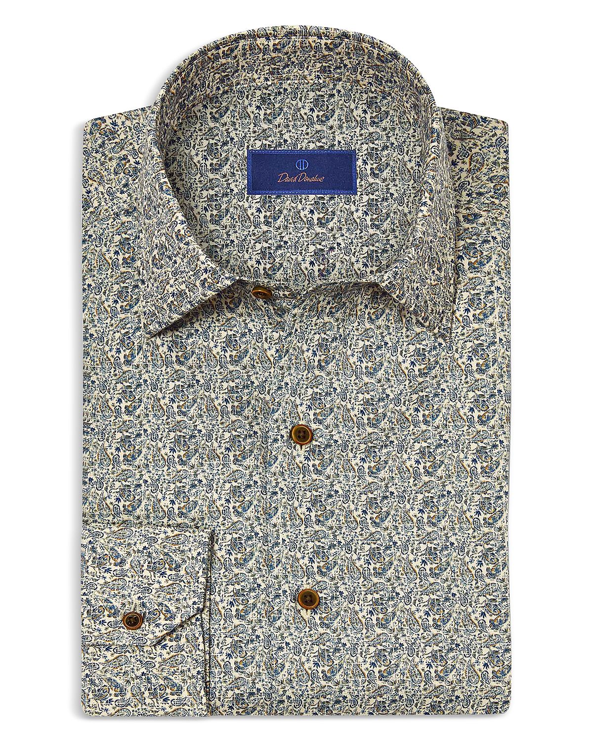 David Donahue Printed Sport Shirt