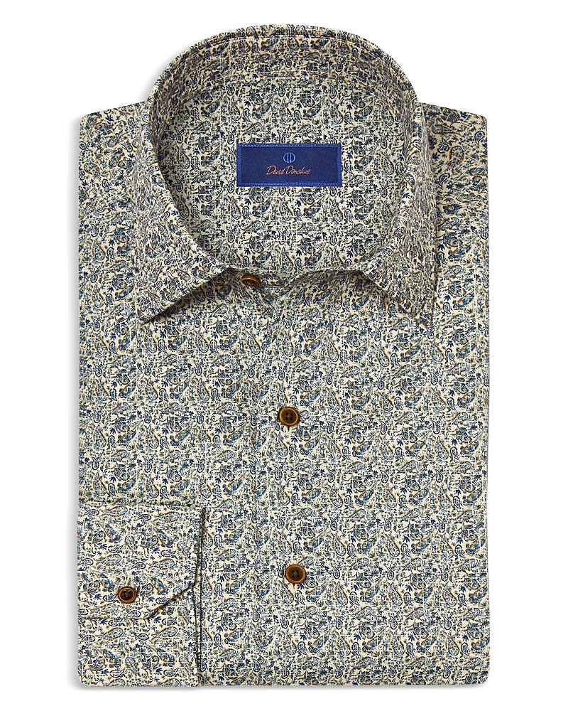 David Donahue Printed Sport Shirt · XX Large