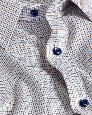 Trim Fit Printed Dobby Dress Shirt