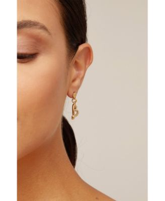  Hammered Heart Hoops