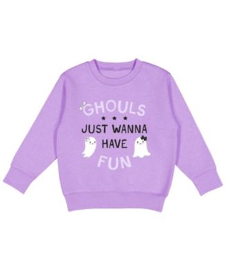 Sweet Wink Girls' Ghouls Just Wanna Have Fun Halloween Sweatshirt - Little Kid, Big Kid