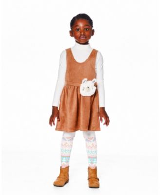  Girls' Super Soft Ribbed Mock Neck Top - Little Kid