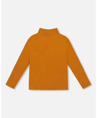  Girls' Super Soft Ribbed Mock Neck Top - Little Kid