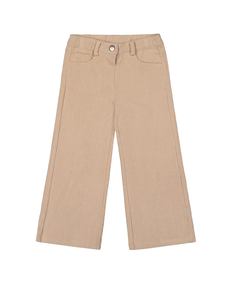 Deux Par Deux Wide Leg Corduroy Pants In Brown
