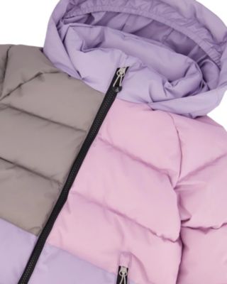 Girls' Colorblocked Puffy Winter Coat - Big Kid