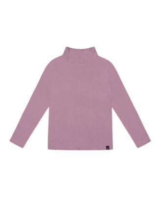  Girls' Super Soft Ribbed Mock Neck Top - Big Kid