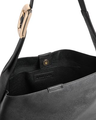 Mabel Buckle Detail Leather Tote Bag