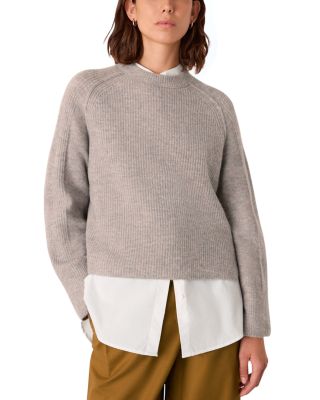 Aria Mix Crewneck Knit Sweater