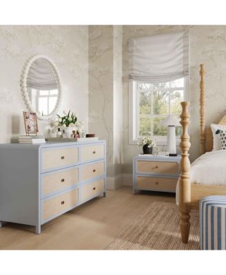 Patty Rattan 2 Drawer Nightstand