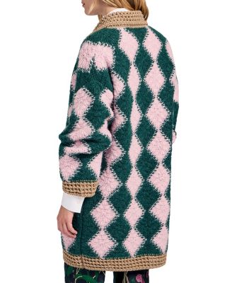 La Doublej Crochet Bowling Cardigan Multicolor