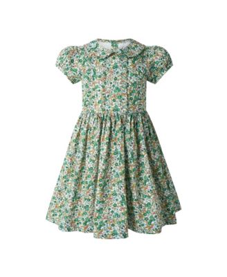  Girls' Botanical Frill Front Dress - Little Kid, Big Kid