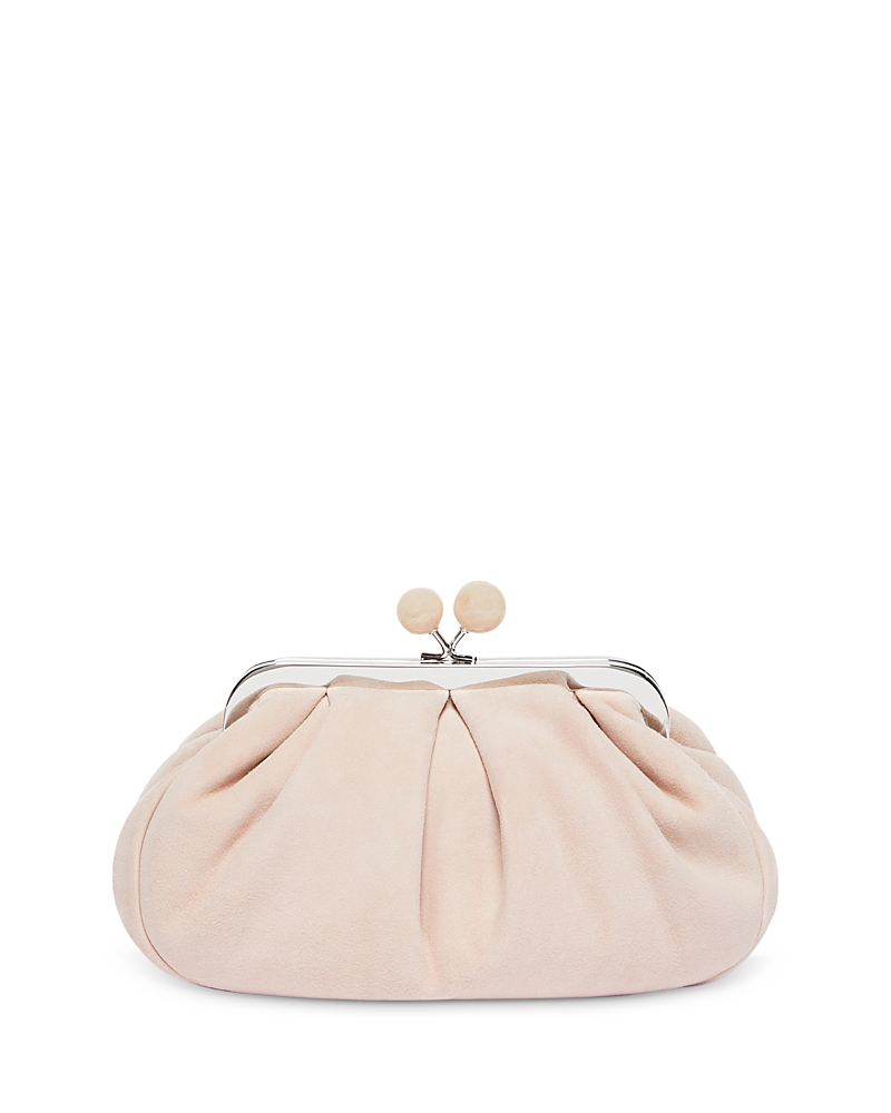 Weekend Max Mara Small Leather Pasticcino Bag In White