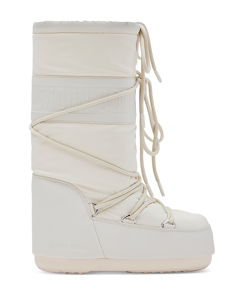 Moon Boot White Icon Rubber Snow Boot In White