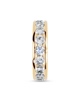 Diamond Channel Set Eternity Band in 14K Yellow Gold, 3.0 tcw
