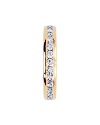 Diamond Channel Set Eternity Band in 14K Yellow Gold, 1.0 tcw
