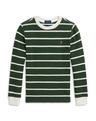 Boys' Waffle Knit Cotton Long Sleeve Tee - Little Kid