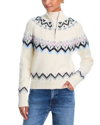 Fair Isle Half Zip Sweater - Exclusive