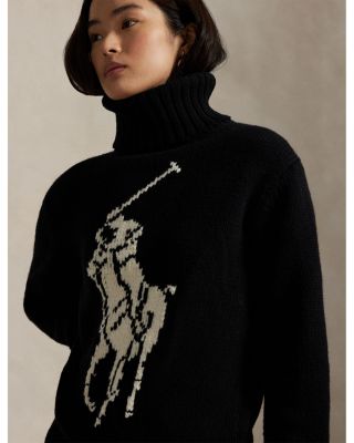 Big Pony Wool Turtleneck Sweater