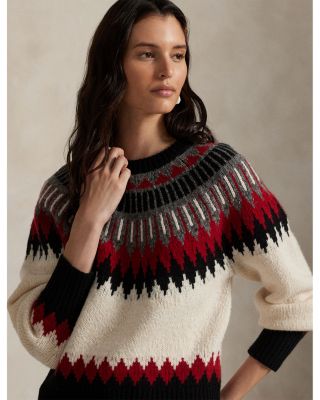Fair Isle Wool Cashmere Sweater