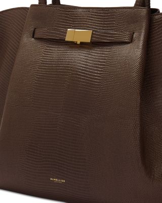 New York Embossed Leather Tote