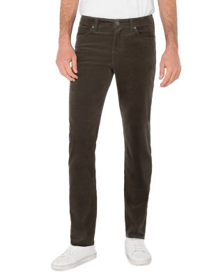 Kingston Modern Slim Straight Corduroy Jeans in Oat