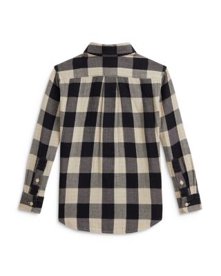 Boys' Buffalo Check Double Faced Cotton Shirt - Little Kid